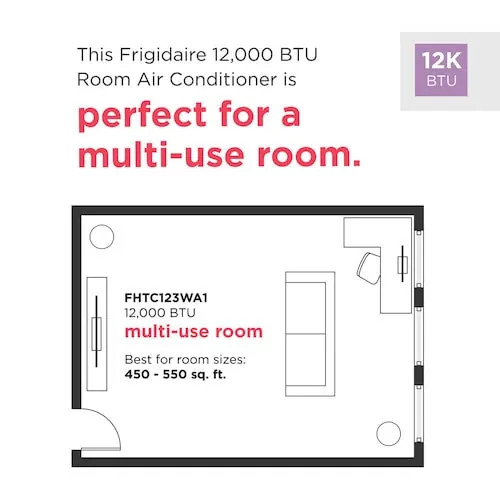 FHTC123WA1 - Frigidaire 12,000 BTU Built-In Room Air Conditioner