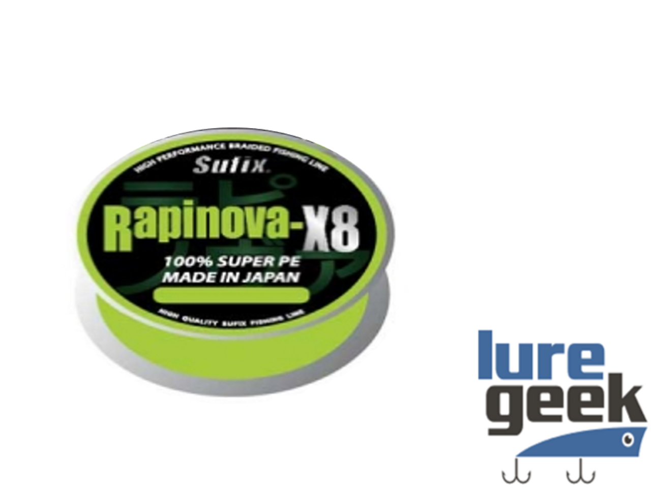 Sufix Rapinova-X8 Braid Lemon Green 150M PE1.5 30LB
