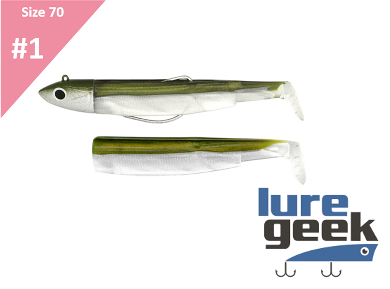 Black Minnow Nº1 70mm Double Combo Off Shore - 6g - Kaki - Kaki