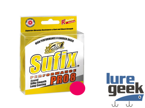 Sufix PRO8 Braid Pink 135M 28LB