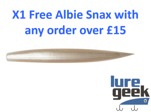 FREE Albie Snax 5 Inch 14g White Pearl
