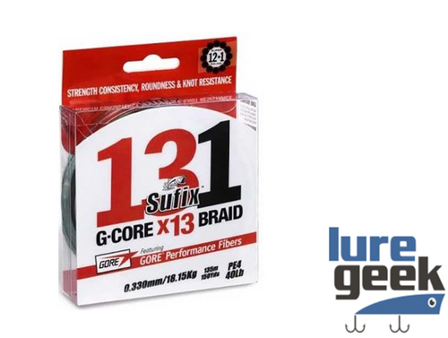 Sufix 131 X13 G-Core Lo Vis Green 150M PE0.8 18LB
