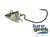 Nitro Sprat Shad Jig Head 90 21g Green Sprat