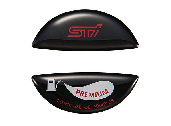 STI Fuel Cap Sticker AVO JDM