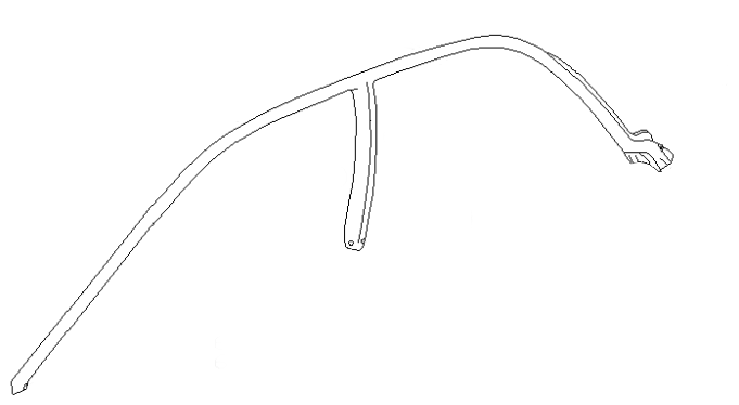 Body Side Rubber Window Seal - LH - GC8 Impreza 4 Door at AVOJDM.com