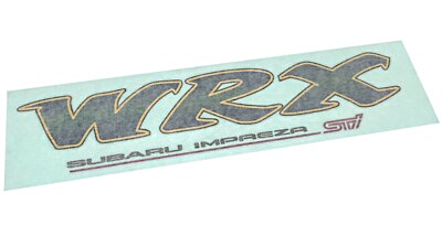 Genuine WRX sticker with pink STI logo at AVOJDM.com