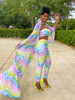 House of Tinkas Azia Tie Dye Kimono and Headscarf