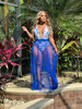 House of Tinkas Ariel Pleated Mesh Skirt Royal Blue