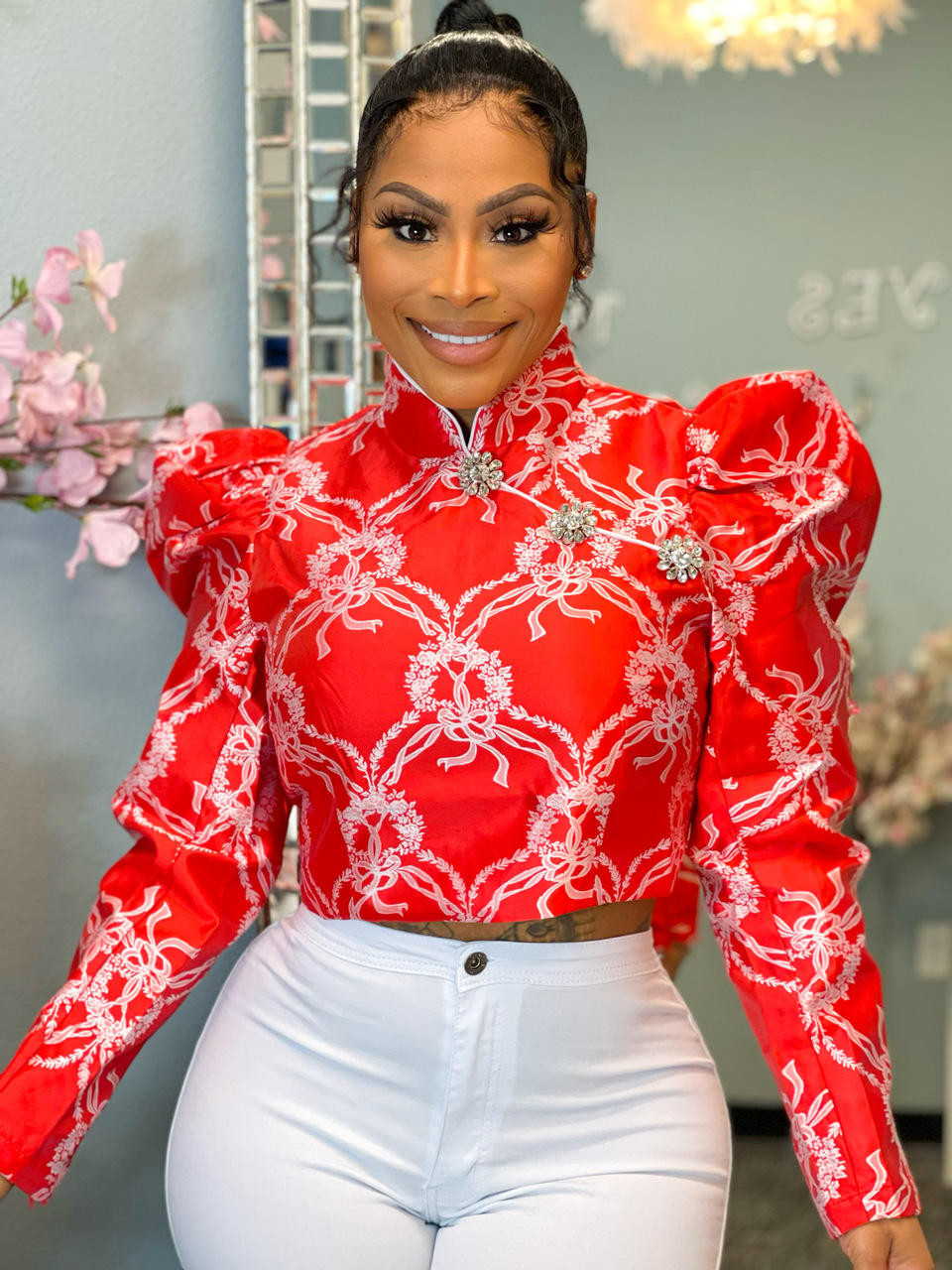Mimi Satin Top - House of Tinks