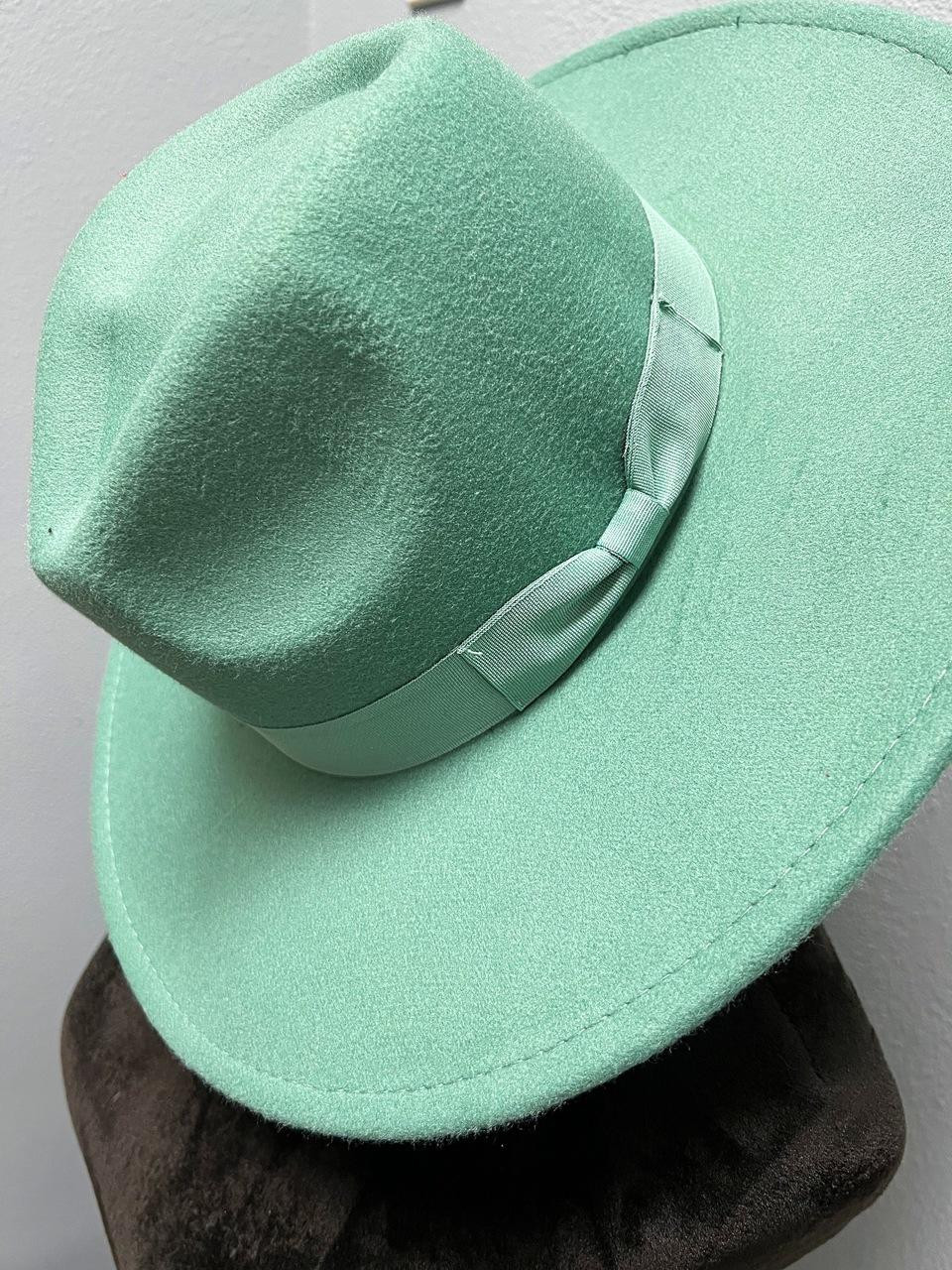 Mint Green Fedora Hat - House of Tinks