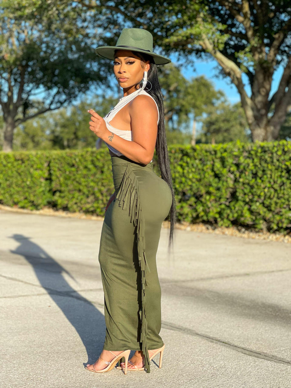 Olive Fedora Hat - House of Tinks