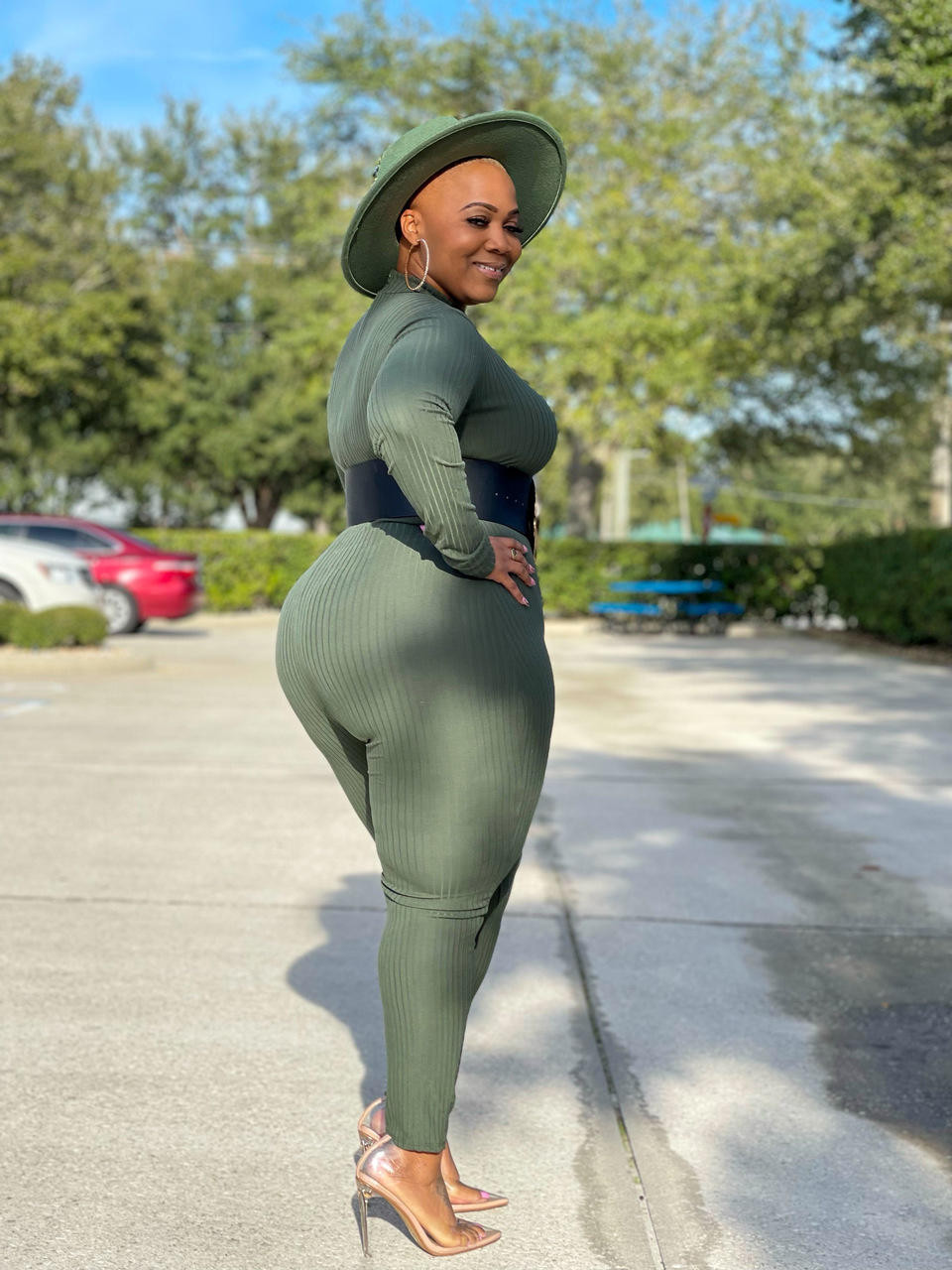 Hendrix Jumpsuit Olive - House of Tinks