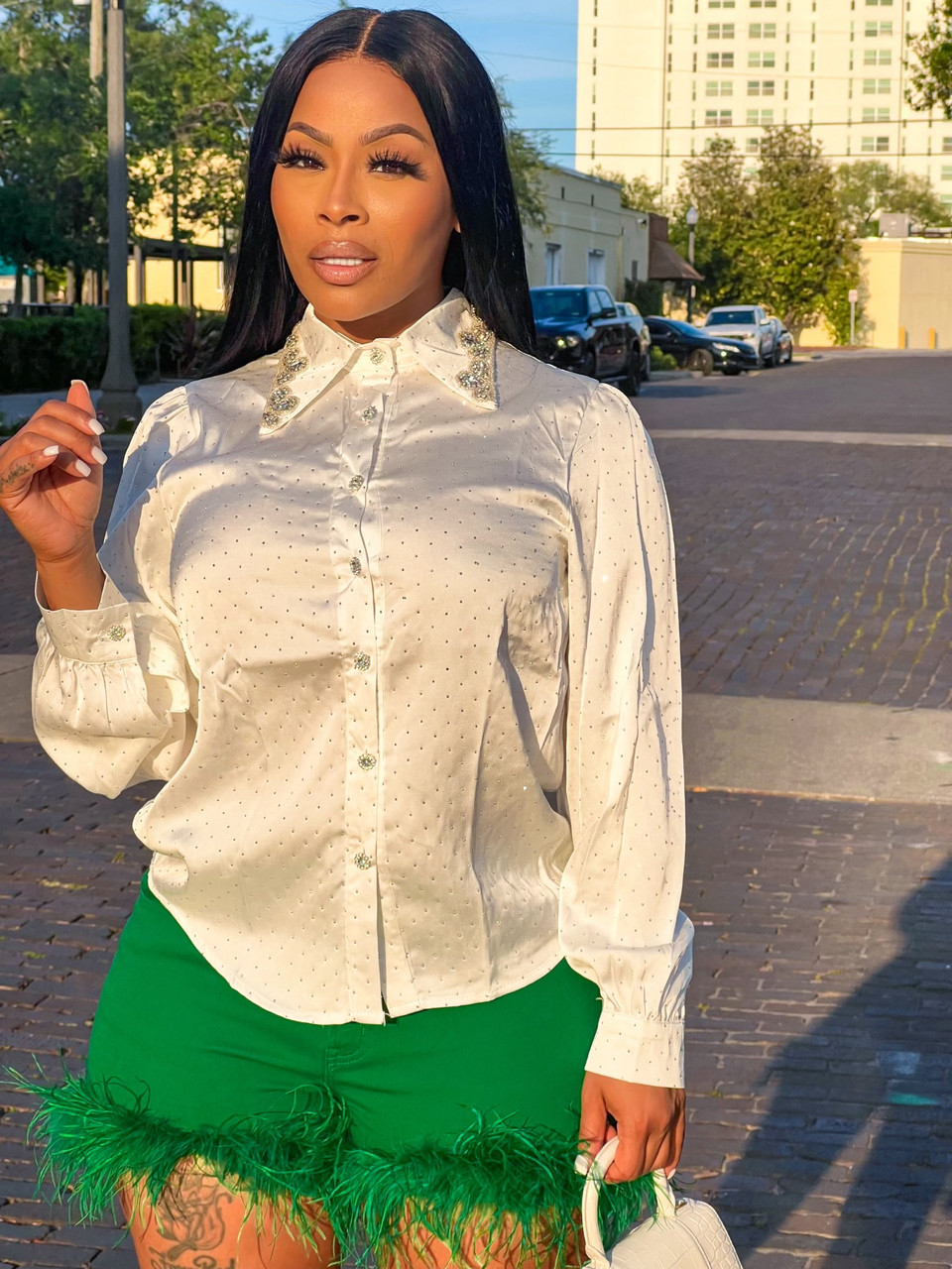 Star of the Show Button Down Blouse - House of Tinks