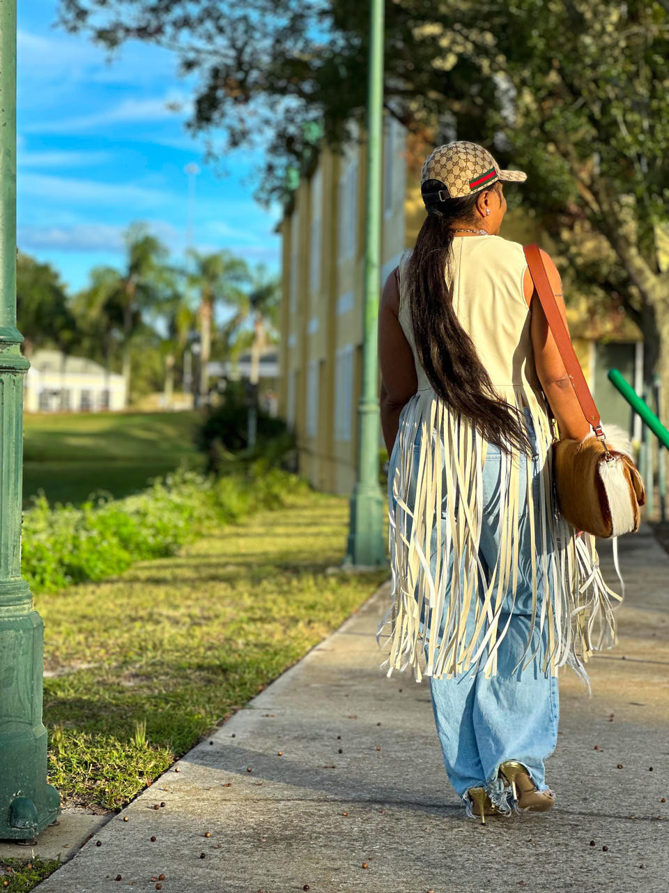 Fringed Leather Vest