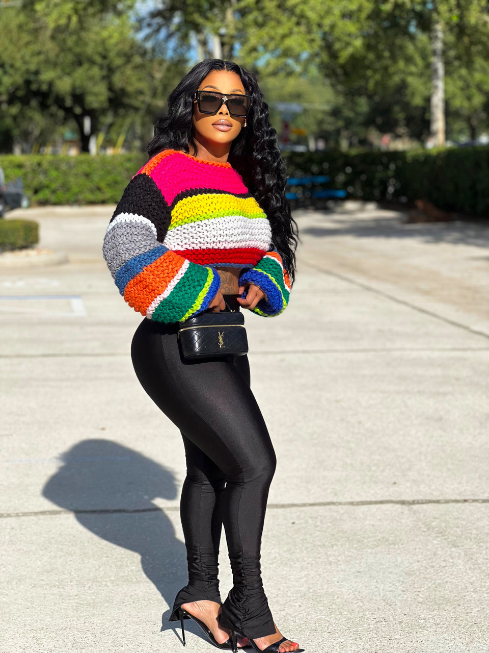 Scopes of Color Crop Sweater - House of Tinks