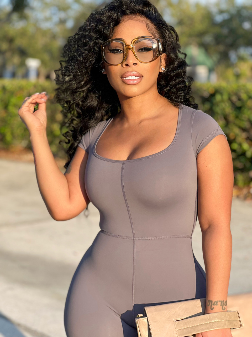 VibeFit jumpsuit Charcoal - House of Tinks