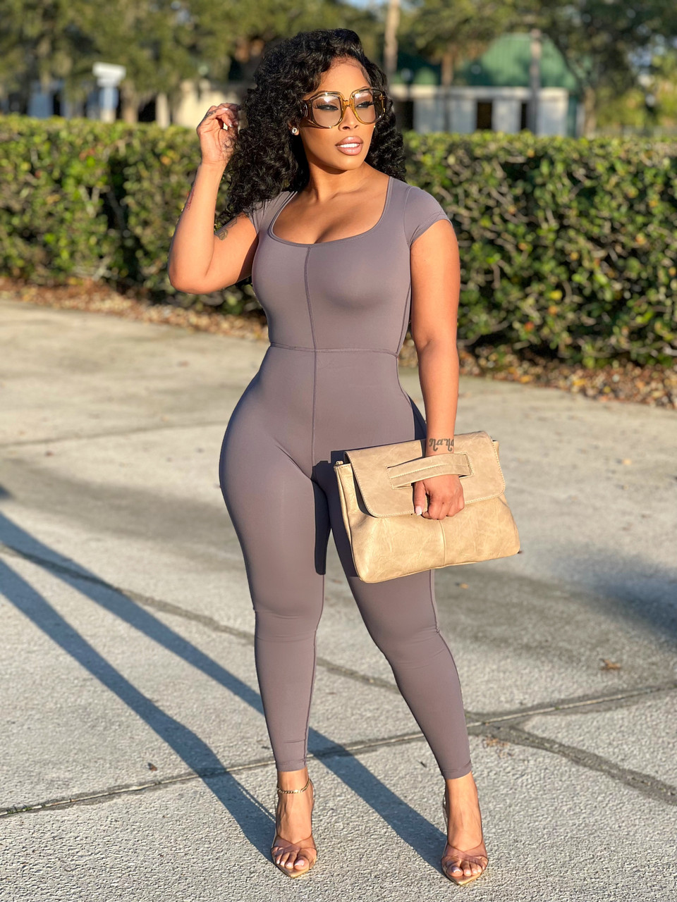 VibeFit jumpsuit Charcoal - House of Tinks