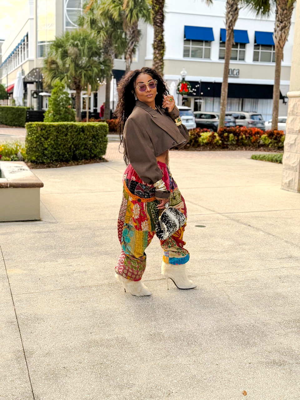 Cassidy Kantha Cargo Harem Joggers - House of Tinks