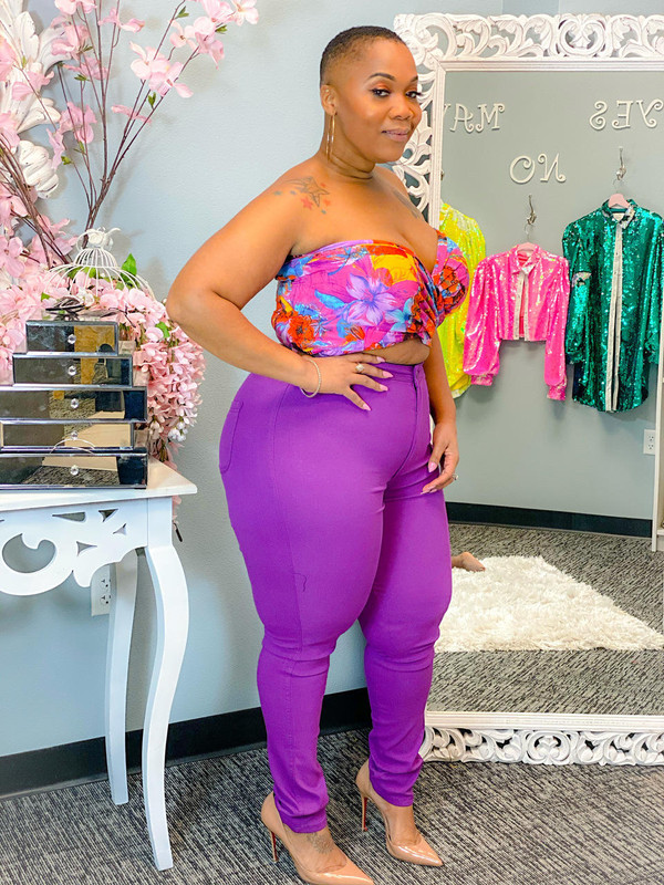 Dainty Jeans Purple - Plus - House of Tinks