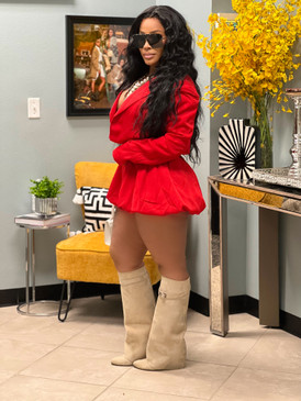 Ruby Puff Skirt Set