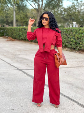 Preppy Sweatsuit Set