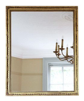 Antique large gilt 19th Century overmantle or wall mirror