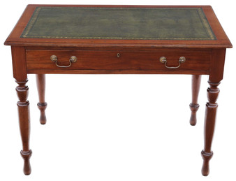Antique late 19th Century mahogany writing side dressing table desk