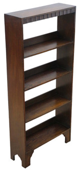 Art Deco Antique Oak Bookcase Display Cabinet - Quality C1920 Piece