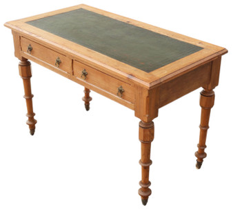 Antique 19th Century Pitch Pine Vestry Writing Desk – Fine Quality, Also Suits Use as Dressing Table (8735)