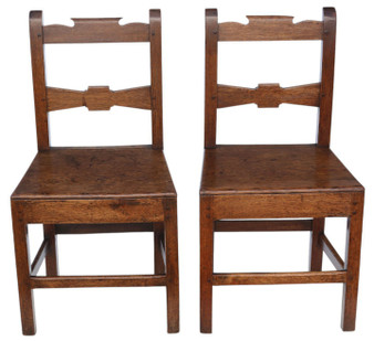 Antique 19th Century Pair of Oak Chairs – Fine Quality Hall, Studio, Kitchen, Dining or Bedroom Seating Antique 19th Century Pair of Oak Chairs – Fine Quality Hall, Studio, Kitchen, Dining or Bedroom Seating