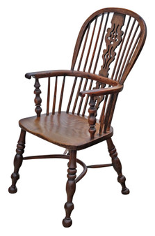 Antique 19th Century Yew & Elm Windsor Armchair – Fine Quality