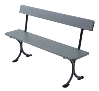Antique c.1900 Painted Pitch Pine & Iron Bench – Quality Garden, Conservatory or Dining Furniture Antique c.1900 Painted Pitch Pine & Iron Bench – Quality Garden, Conservatory or Dining Furniture