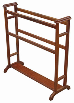 Antique c.1920 Mahogany Towel Rail Stand – Fine Quality