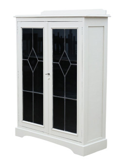 Antique c.1925 Painted Bookcase Display Cabinet – Fine Quality