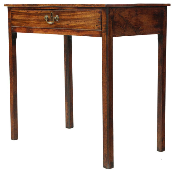 Antique quality late 18th Century mahogany writing side dressing table desk