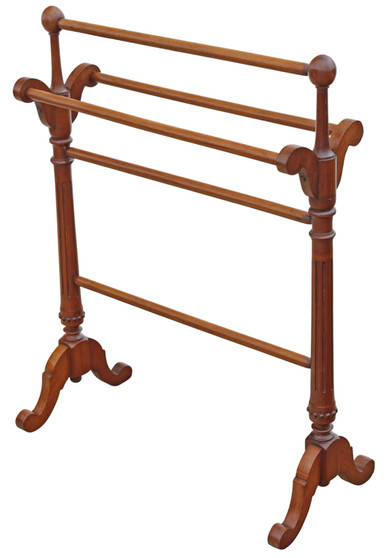 Antique 19th Century Victorian Mahogany Towel Stand – Quality Period Furniture