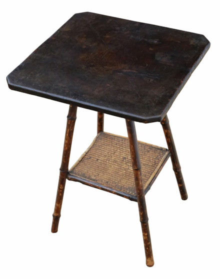 Antique Bamboo and Leather Side / Hall Lamp Table – Liberty & Co.