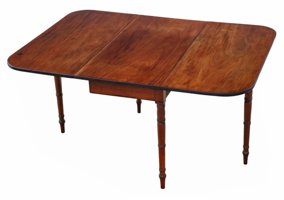 Antique Georgian c.1800 Early 19th Century Mahogany Drop-Leaf Gateleg Dining Table – Fine Quality