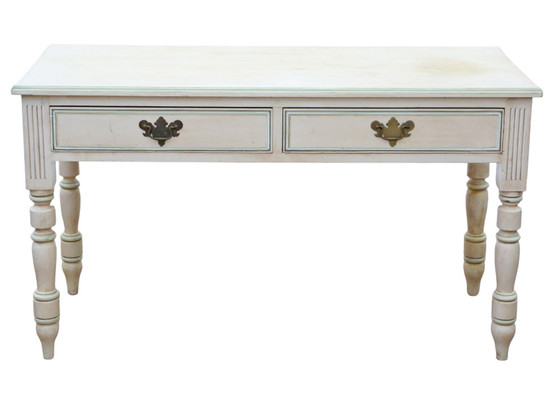 Antique c.1925 Painted Writing / Kitchen Table with Drawers – Fine Quality