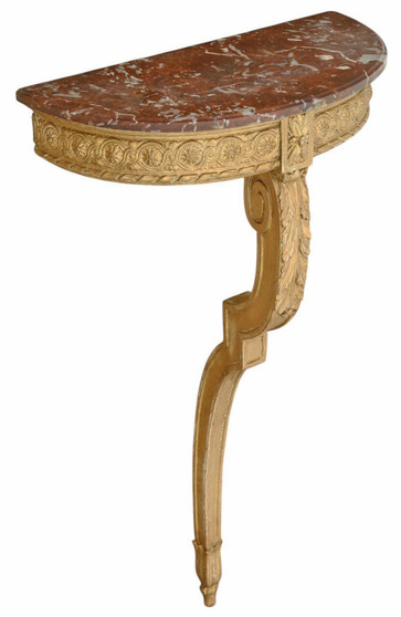 Antique C1900 Century small Gilt and Marble Hall Console Table – Fine Quality (8954)