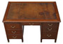 Antique quality mahogany twin pedestal partner's desk C1920