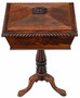 Antique top quality Regency carved rosewood tea ploy C1830