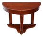 Antique Victorian C1890 mahogany demi-lune console table