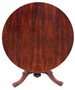 Antique fine quality Victorian 19C rosewood loo breakfast centre table tilt top