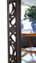 Antique large fine quality carved oak full height wall floor mirror 19th Century