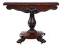 Very Fine quality Regency rosewood folding card tea console table C1825