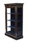 Antique fine quality tall Victorian C1890 Aesthetic inlaid and ebonised display cabinet 19th Century