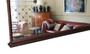 Antique very large quality Italian mahogany chateau overmantle or wall mirror C1950