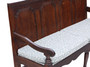 Antique fine quality Georgian oak settle bench seat C1790