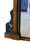 Antique very large fine quality burr walnut and ebonised wall overmantle mirror C1880 Aesthetic